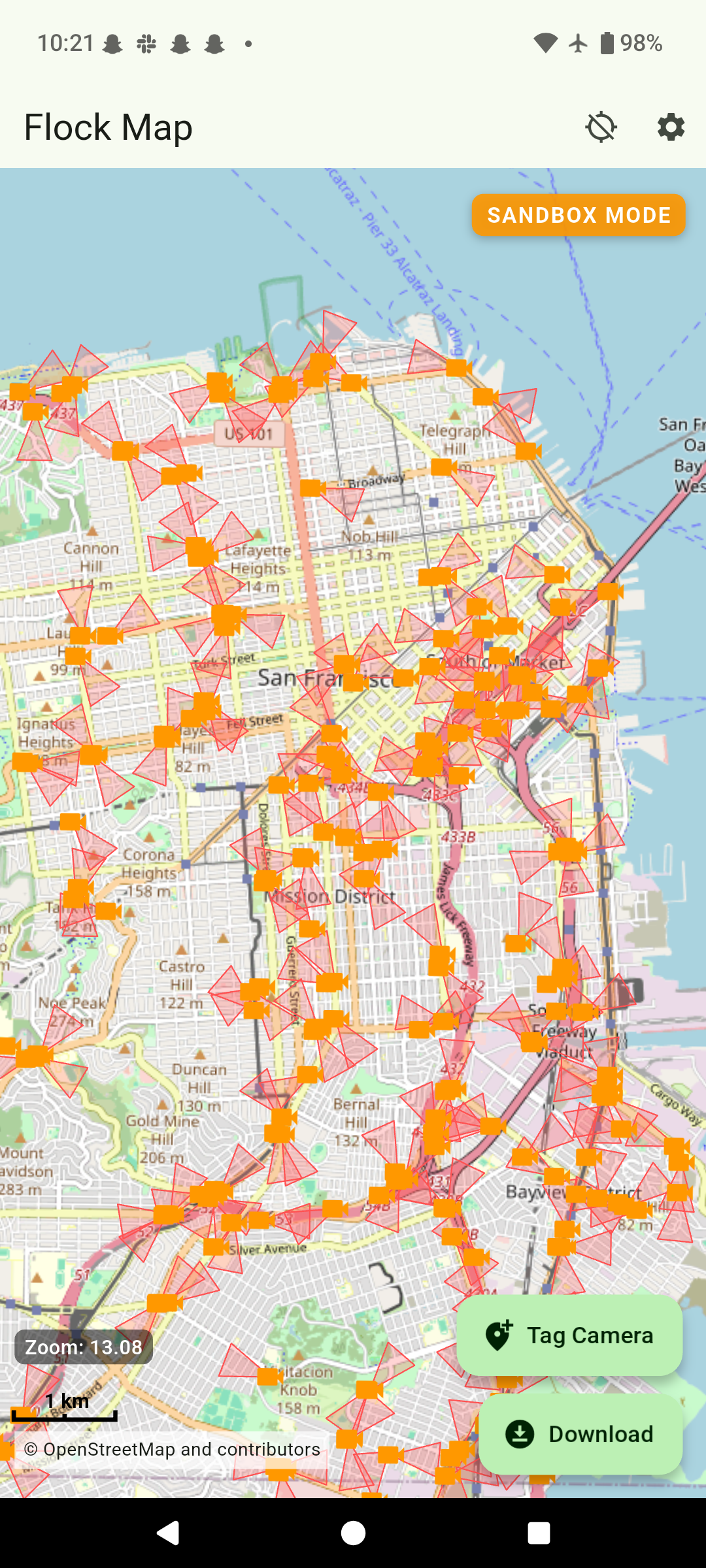 San Francisco map screenshot